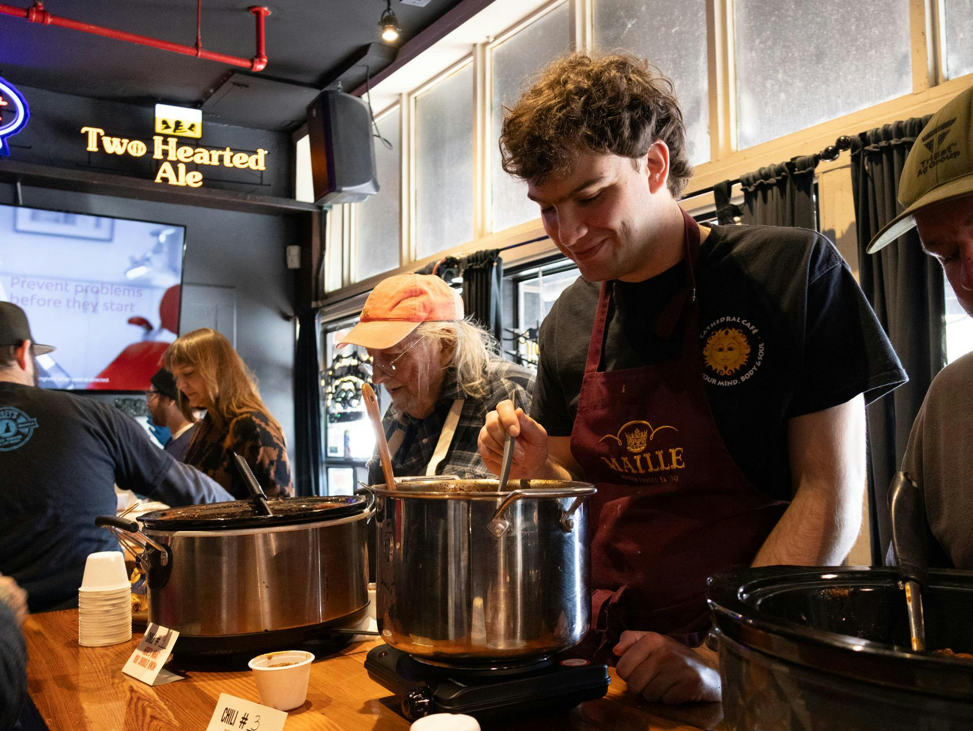 3rd Annual Chili Cook-Off pictured featuring Philip (left) and Joshua Emery (right), Sunday, Feb. 1, 2026 in Downtown Gainesville, Fla.