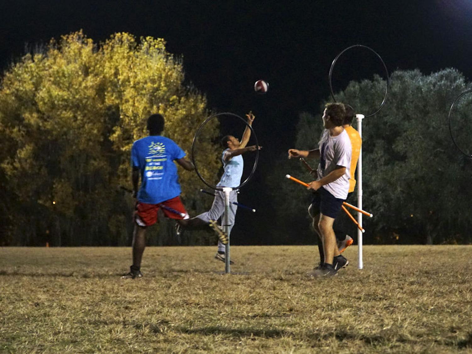 UF’s Quidditch club meets every Sunday and Wednesday from 7 p.m. to 9 p.m. at Flavet Field for scrimmage games. The team is currently training for the regional tournament next weekend.