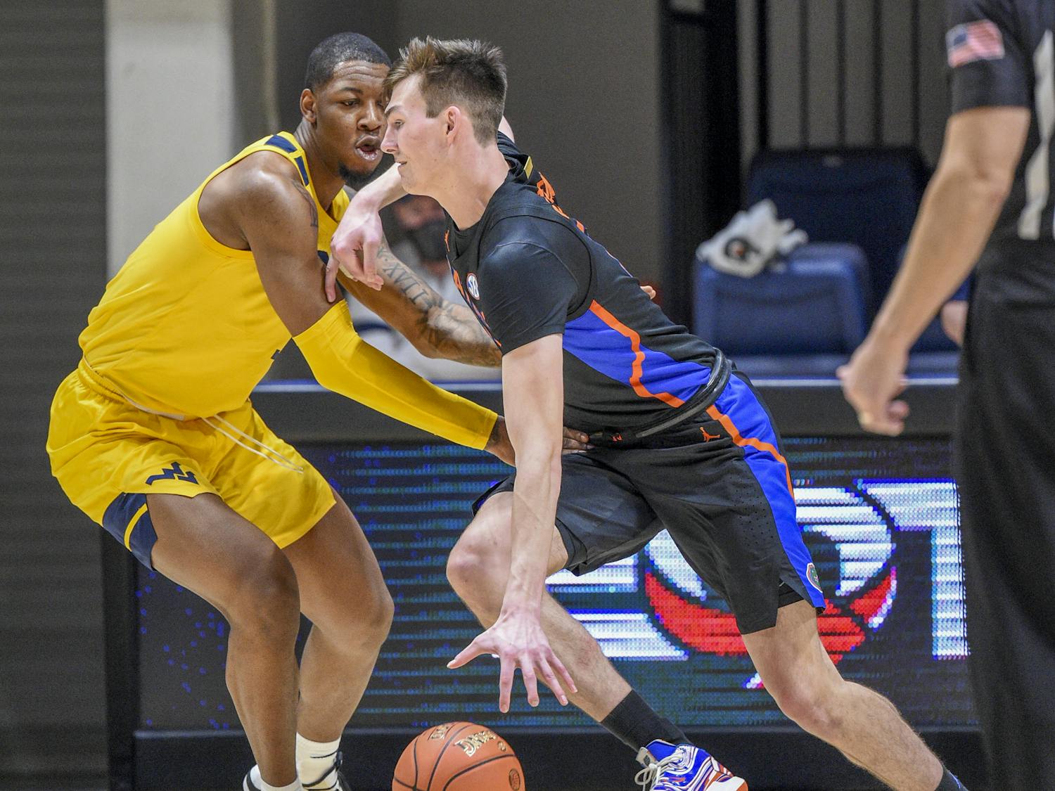 Gators center Colin Castleton scored 21 points Sunday. Photo courtesy of the SEC Media Portal.