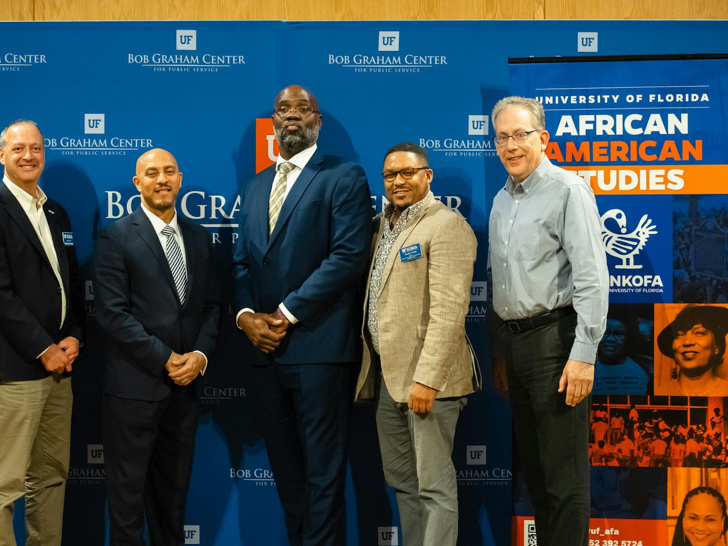 Civil rights scholar Dr. Hasan Kwame Jeffries presents a lecture about Afrofuturism and Dr. King's Vision for America to UF students on Thursday, January 17, 2025.