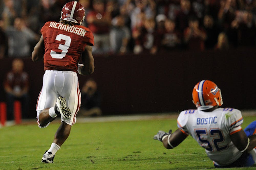 <p>Alabama running back Trent Richardson, who ran for 700 yards on 112 carries last season while splitting time with Mark Ingram, is expected to be one of the conference’s best backs in 2011.</p>