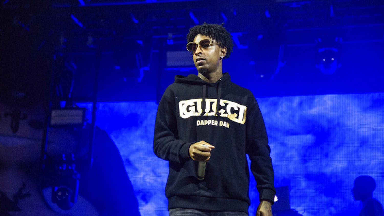 FILE - In this Sunday, Oct. 28, 2018, file photo, 21 Savage performs at the Voodoo Music Experience in City Park in New Orleans. Authorities in Atlanta say Grammy-nominated rapper 21 Savage is in federal immigration custody. U.S. Immigration and Customs Enforcement spokesman Bryan Cox says the artist, whose given name is Sha Yaa Bin Abraham-Joseph, was arrested in a targeted operation early Sunday, Feb. 3, 2019, in the Atlanta area. (Photo by Amy Harris/Invision/AP, File)