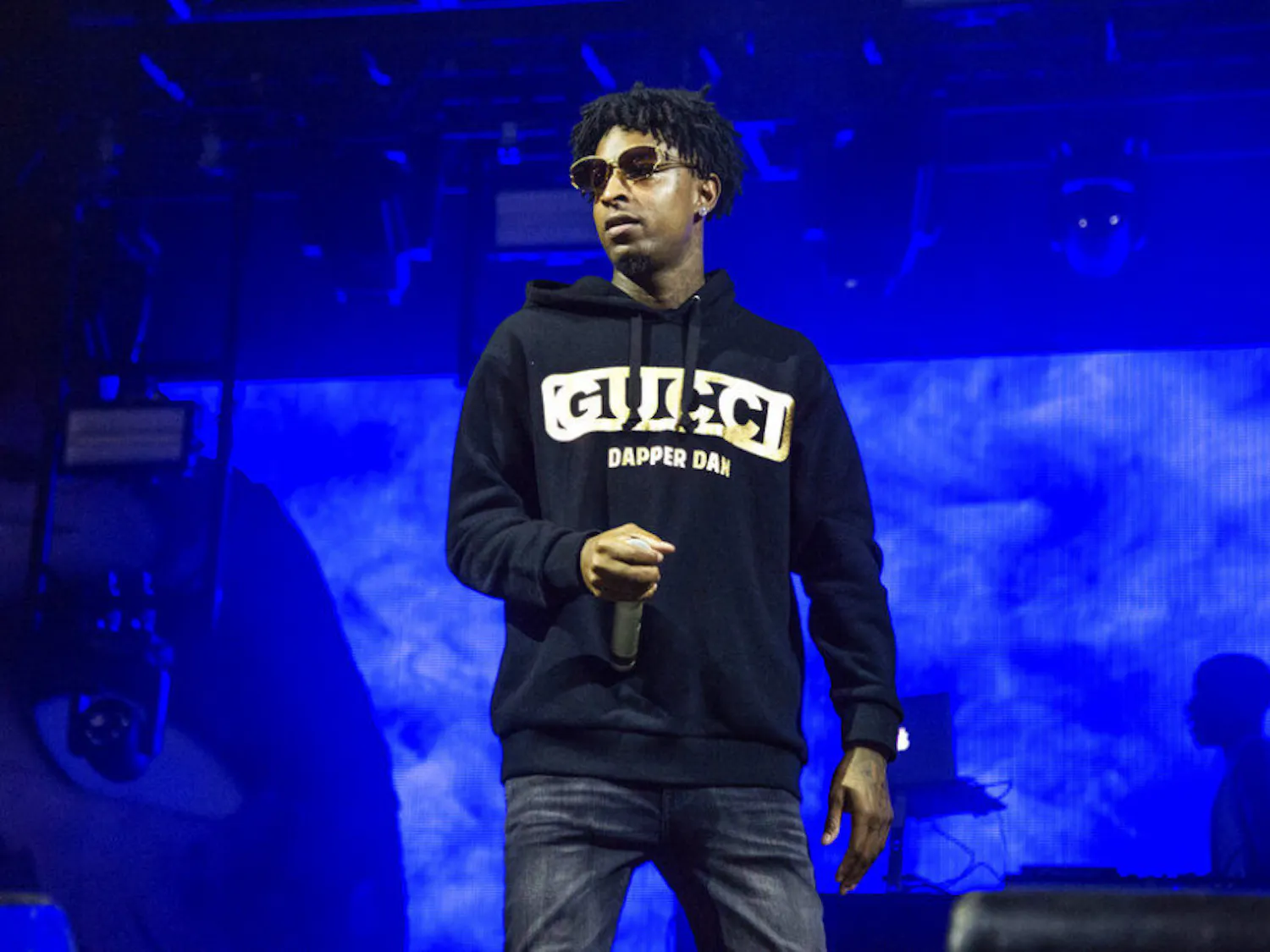 FILE - In this Sunday, Oct. 28, 2018, file photo, 21 Savage performs at the Voodoo Music Experience in City Park in New Orleans. Authorities in Atlanta say Grammy-nominated rapper 21 Savage is in federal immigration custody. U.S. Immigration and Customs Enforcement spokesman Bryan Cox says the artist, whose given name is Sha Yaa Bin Abraham-Joseph, was arrested in a targeted operation early Sunday, Feb. 3, 2019, in the Atlanta area. (Photo by Amy Harris/Invision/AP, File)