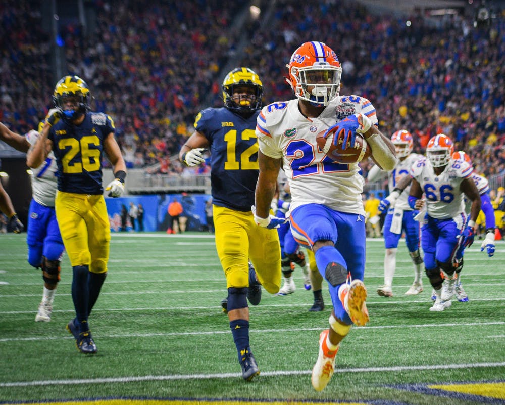 Running back Lamical Perine ran for 826 yards and seven touchdowns. 