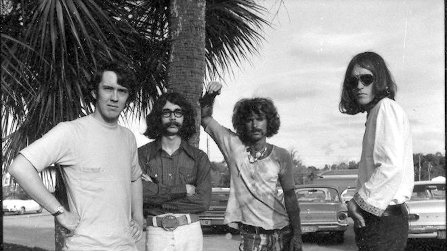 Rock band circa 1970. Taken by Marty Jourard in the parking lot of Lipham Music, the main music store of Gainesville. 