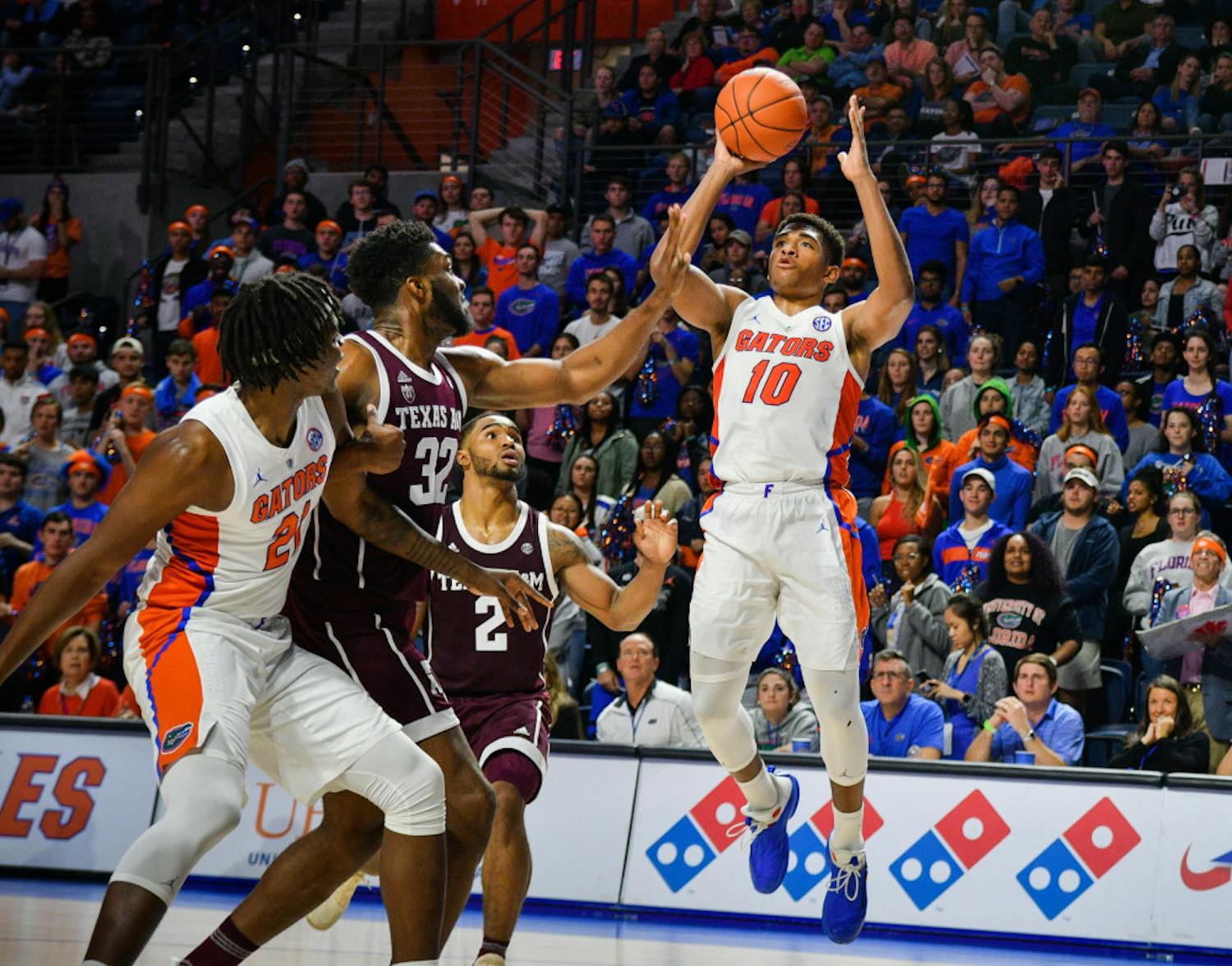 Freshman guard Noahe Locke is the Gators' second-leading scorer this season, averaging 11.4 points per game. He scored a career-high 27 points against Texas A&amp;M on Tuesday Night.