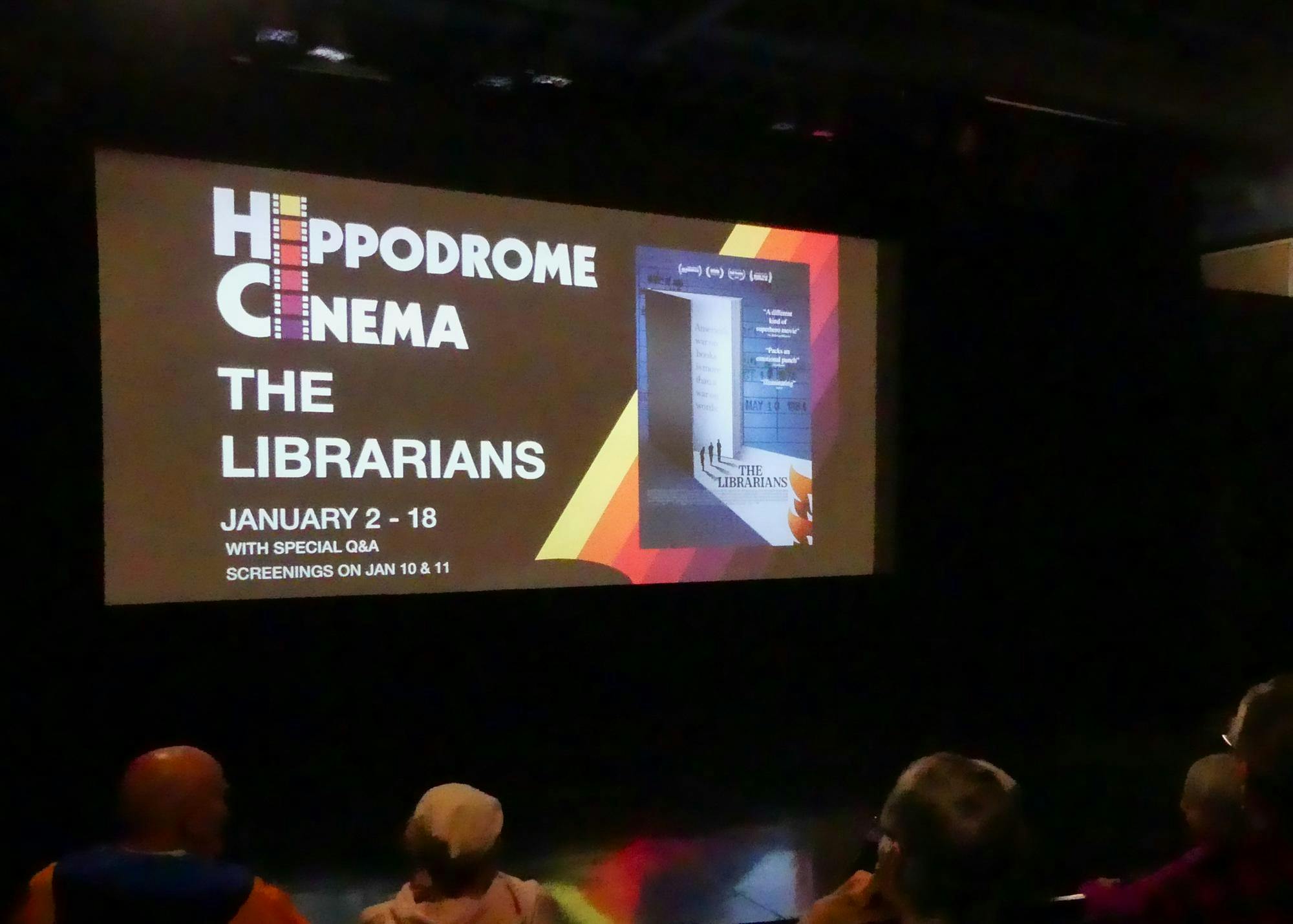The Hippodrome Cinema hosts "The Librarians," a documentary about the Krause List banning 850 books, Sunday, Jan. 11, 2026.