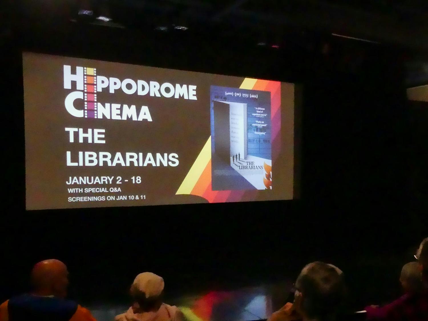 The Hippodrome Cinema hosts "The Librarians," a documentary about the Krause List banning 850 books, Sunday, Jan. 11, 2026.