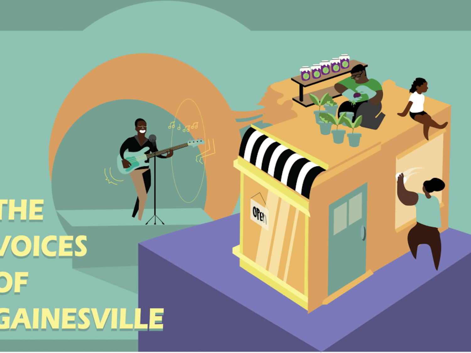 This story is a part of an Avenue series called “The Voices of Gainesville” meant to spotlight black-owned businesses, black artists and black musicians in Gainesville.