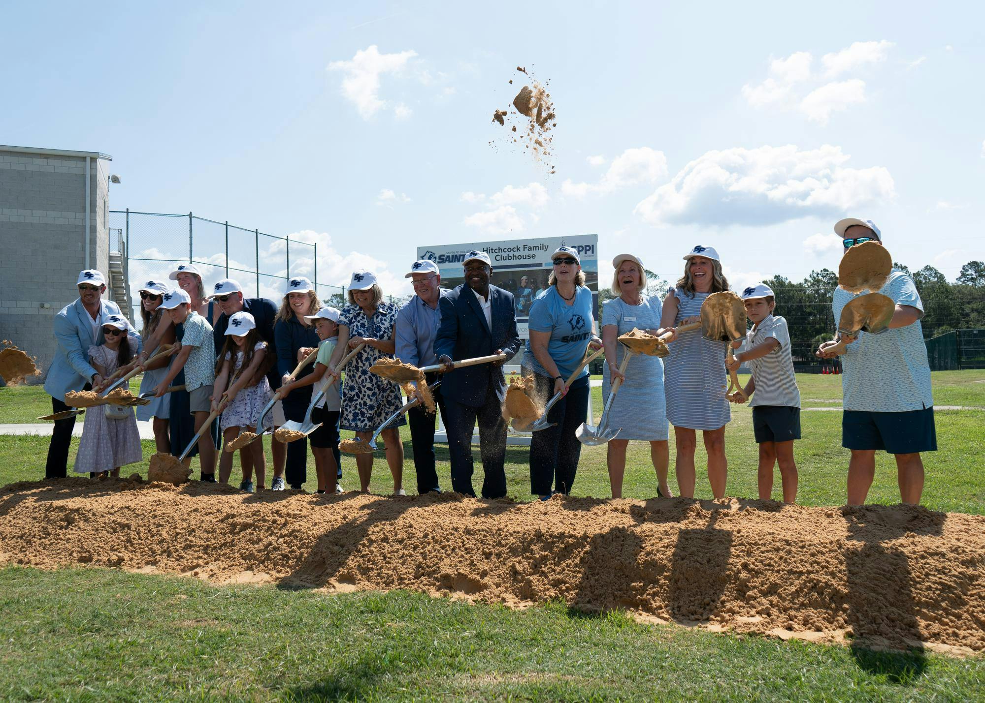 Santa Fe staff, board members, and family celebrate at the Santa Fe Groundbreaking Ceremony, Thursday, June 25, 2026.
