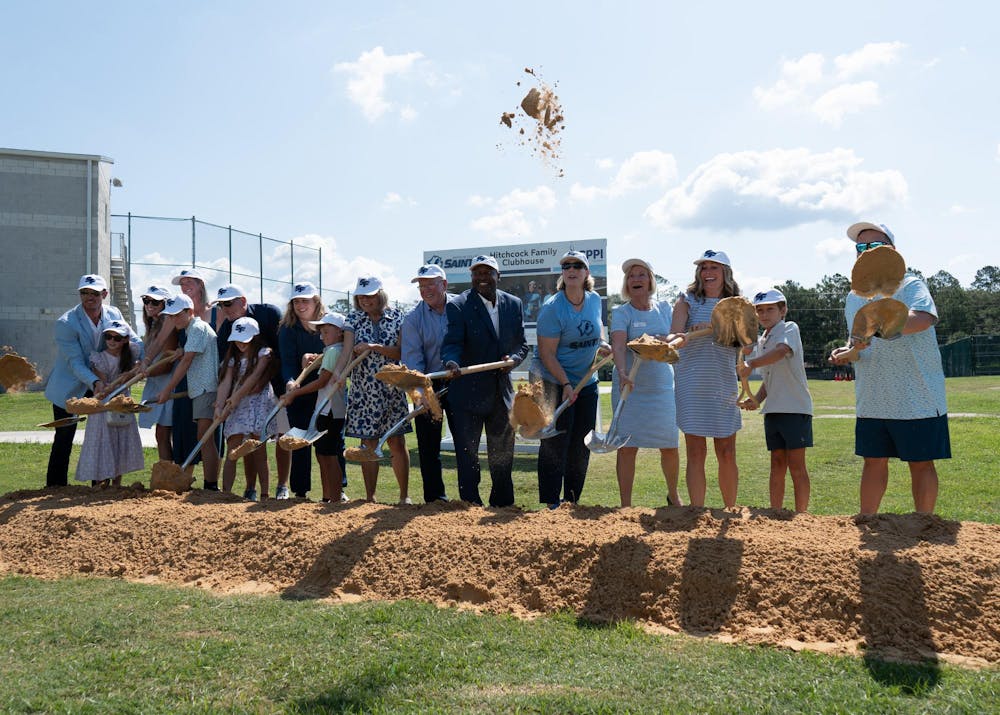 Santa Fe staff, board members, and family celebrate at the Santa Fe Groundbreaking Ceremony, Thursday, June 25, 2026.