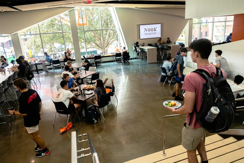 <p>University of Florida students grab lunch and explore the new developments at The Eatery @ Broward Hall on Friday, Aug. 23, 2024.</p>