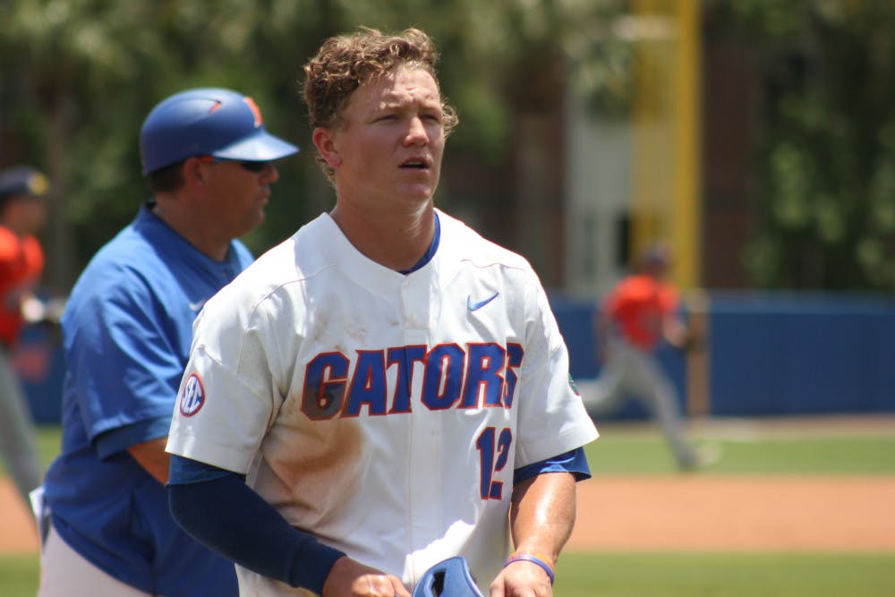 <p>Florida second baseman Blake Reese stole home in UF's 3-2 win over Auburn Monday night.</p>