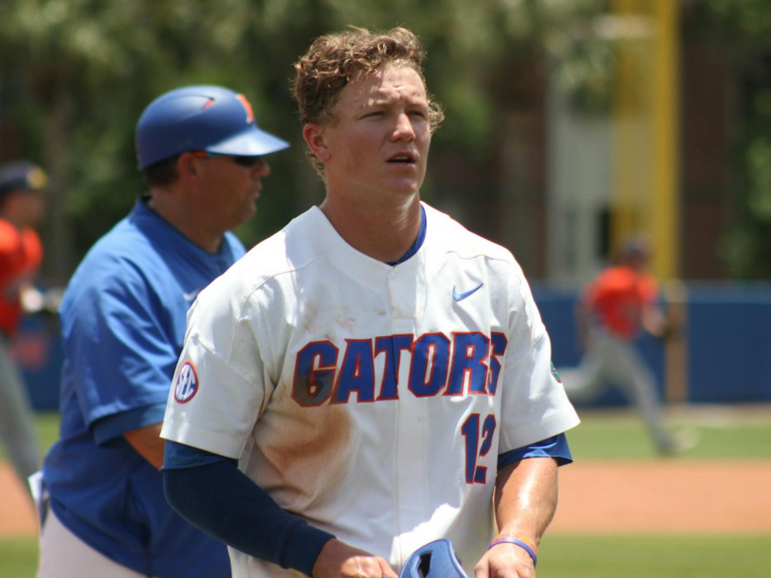 Florida second baseman Blake Reese stole home in UF's 3-2 win over Auburn Monday night.