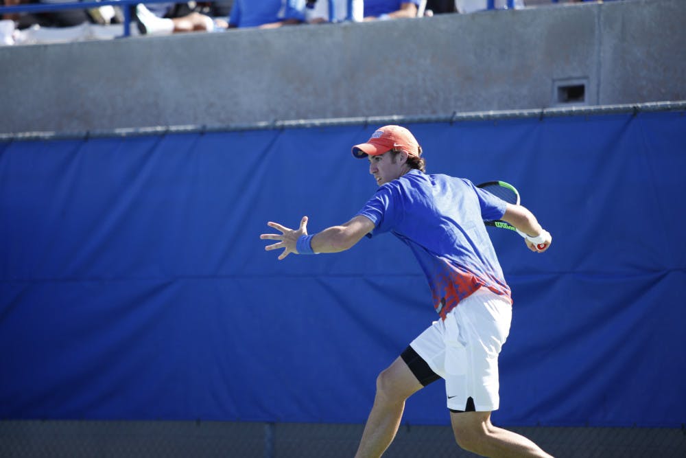 <p>UF tennis player Alfredo Perez will start action on Friday in the Round of 16 at the National Fall Championships in California.</p>