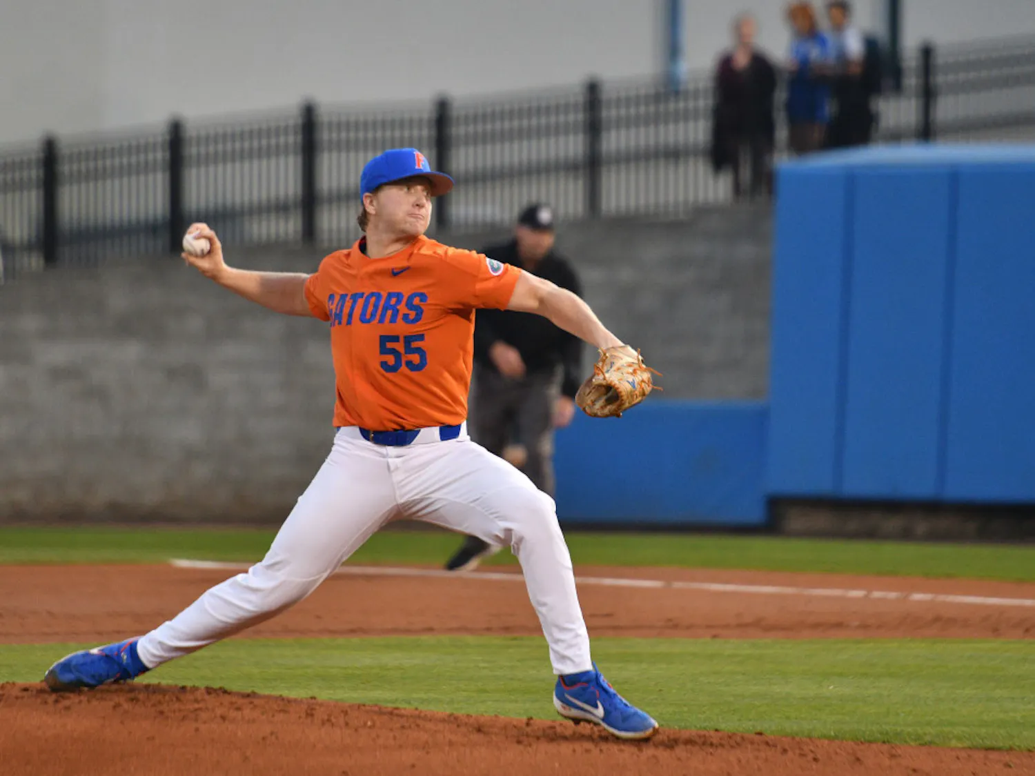 Florida pitcher Ben Specht earned his first win after throwing three scoreless innings in UF's 3-1 win over FSU on Tuesday in Tallahassee.