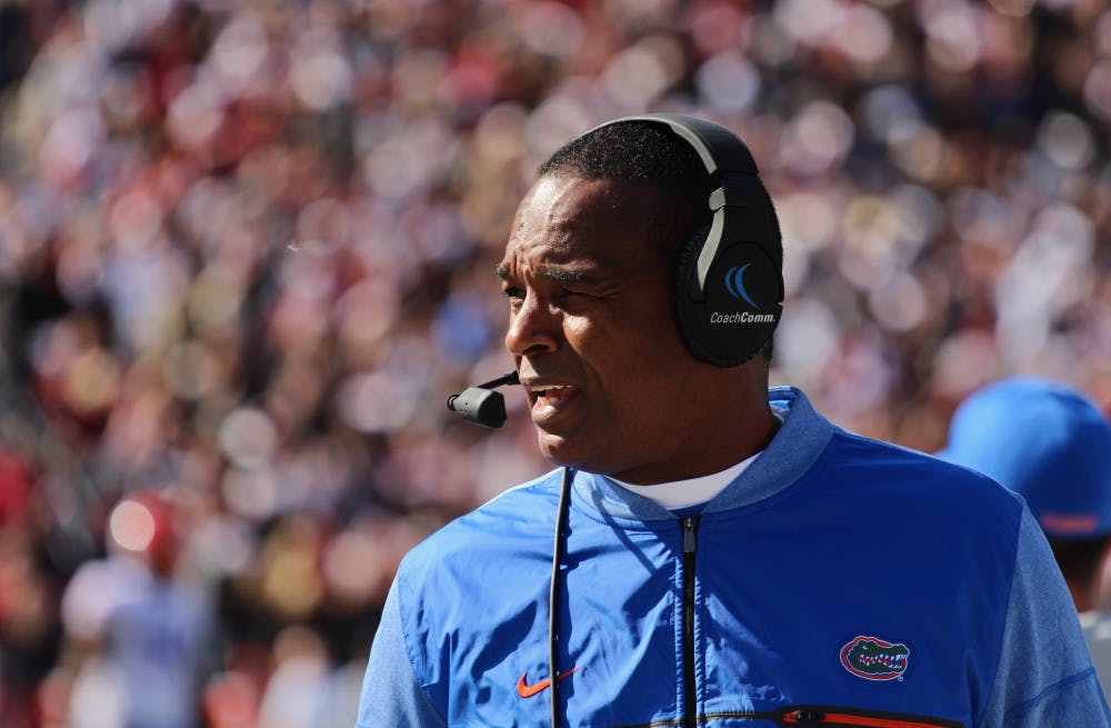 <p><span><span>Even though UF interim coach Randy Shannon went 28-22 at Miami as the head coach before being fired, many of Florida's players have expressed interest in having Shannon take over as the Gators' coach. <span id="docs-internal-guid-3b1cedfb-d895-fb23-ebd2-5e1e4a5cb430"><span>“We play our best for (him),” linebacker David Reese said.</span></span></span></span></p>