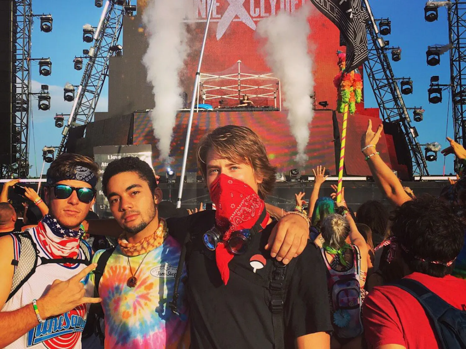 Sean Backs enjoys his first EDC music festival in 2017.