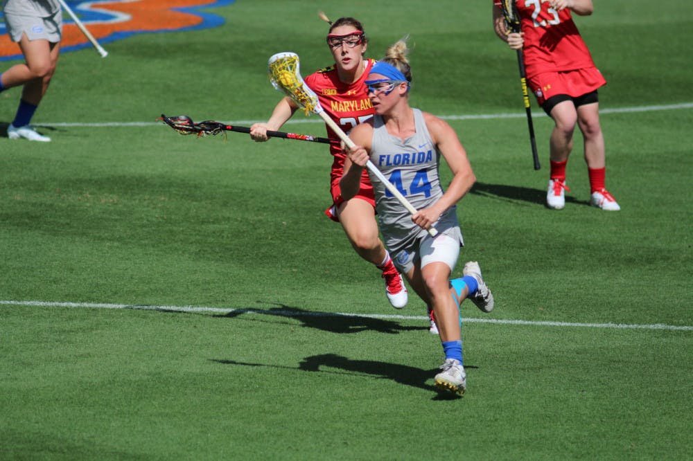 Florida midfielder Sydney Pirreca scored six goals against Maryland last season. The Gators play the Terrapins on Thursday at 7 p.m.
&nbsp;