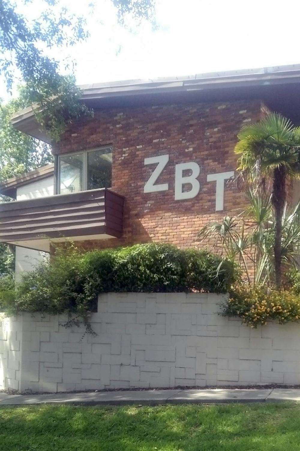 <p>Pictured is the Zeta Beta Tau fraternity house on Fraternity Drive. In late April, UF shut down the local ZBT chapter after launching a misconduct investigation as a result of an incident in Panama City Beach involving members of the fraternity.</p>