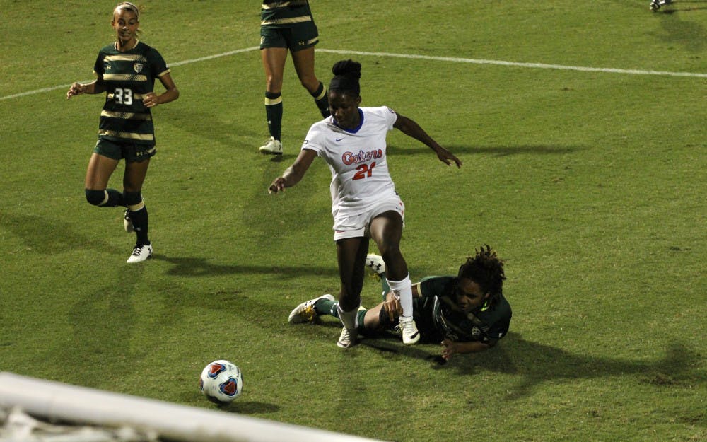 <p>UF forward Deanne Rose scored the game-winning goal in double overtime in Florida's 1-0 win against Washington State on Sunday.</p>