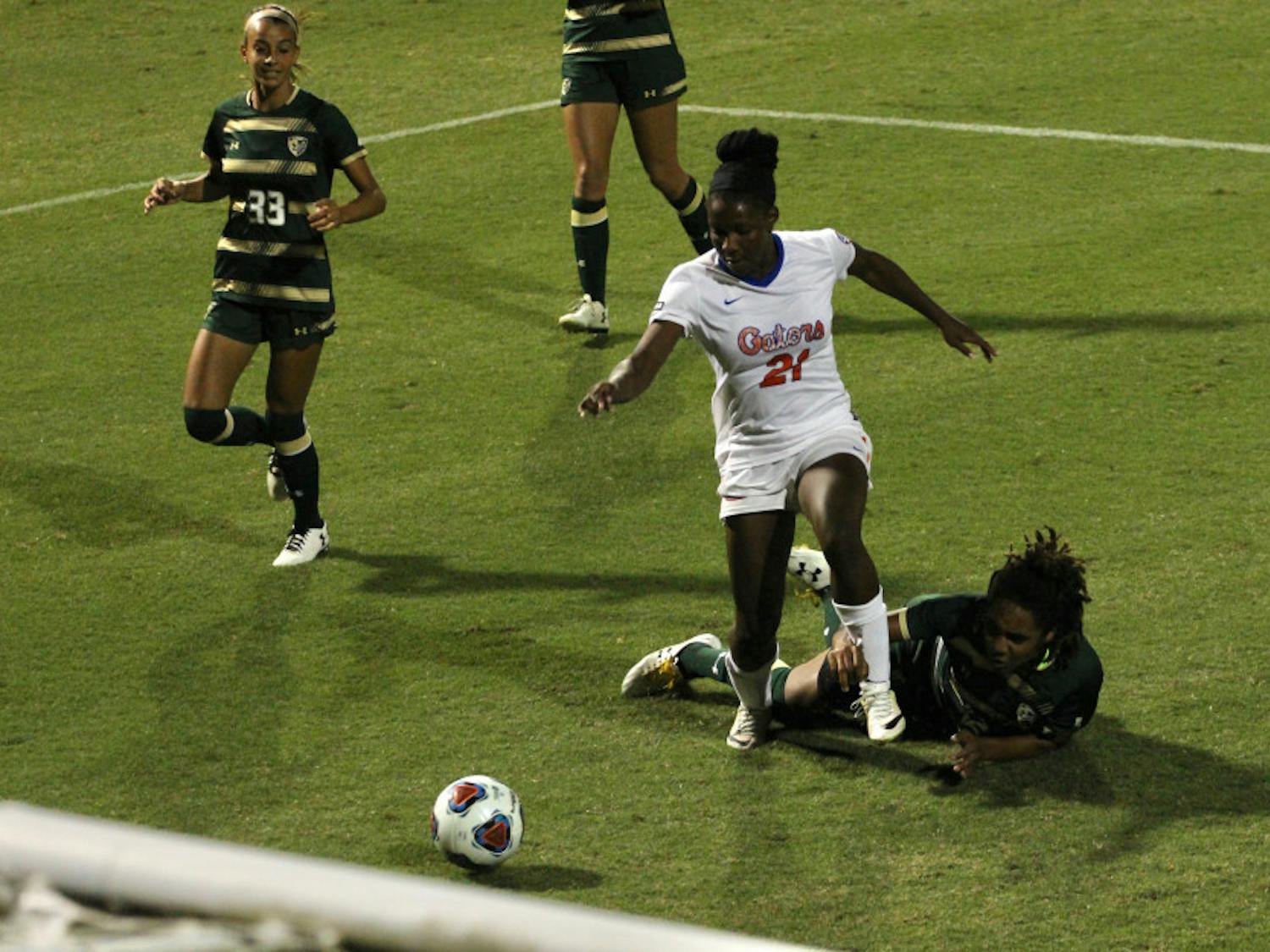 UF forward Deanne Rose scored the game-winning goal in double overtime in Florida's 1-0 win against Washington State on Sunday.