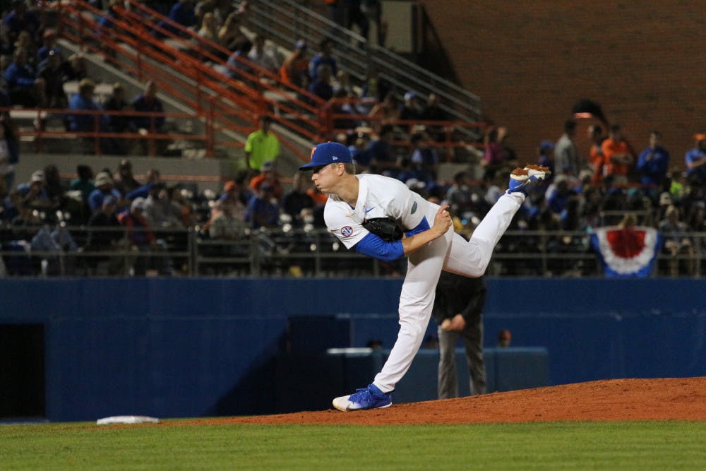 Junior right-hander Brady Singer allowed one run on two hits and struck out seven batters through six innings in Florida's win Friday night.  