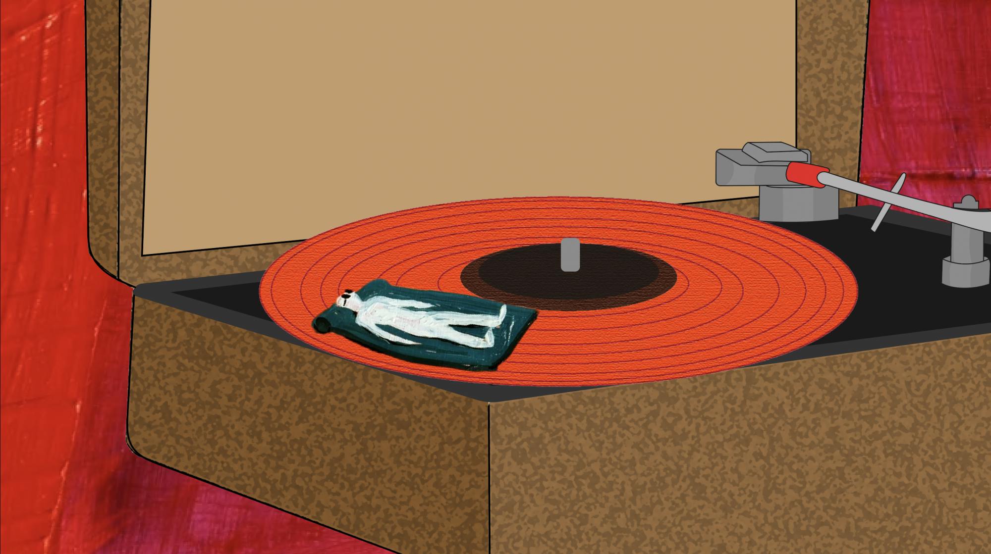 A graphic inspired by Flipturn&#x27;s debut album SHADOWGLOW.