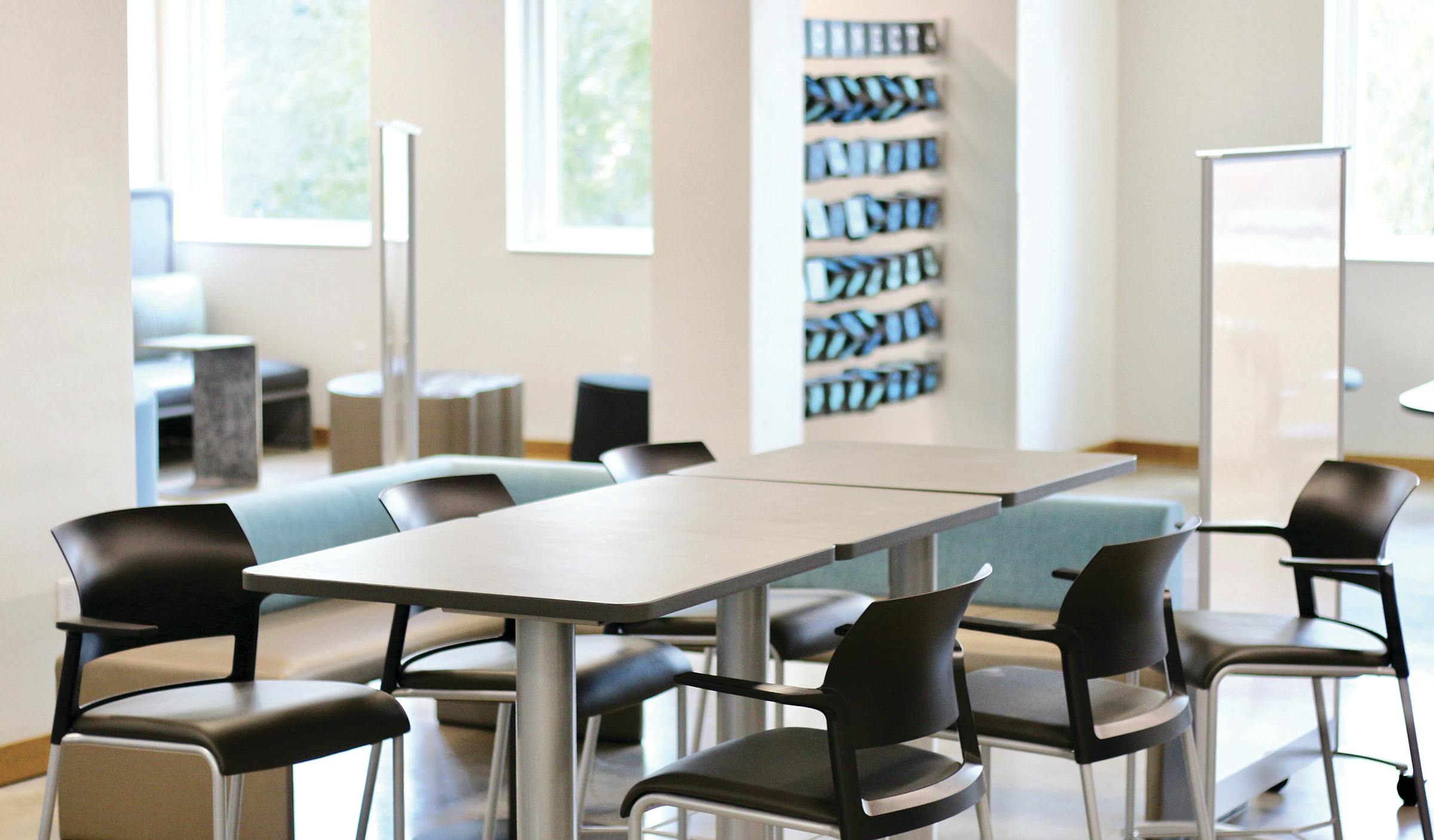 A look at one of the floors inside Newell Hall. 