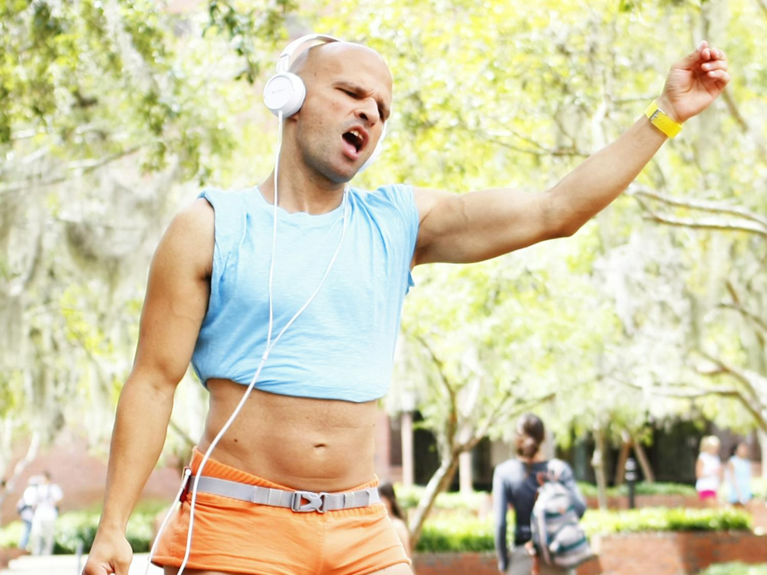Dennis Kane, 37, known as “the Turlington dancer,” has been trespassed from UF’s campus for three years. He is appealing the charges.