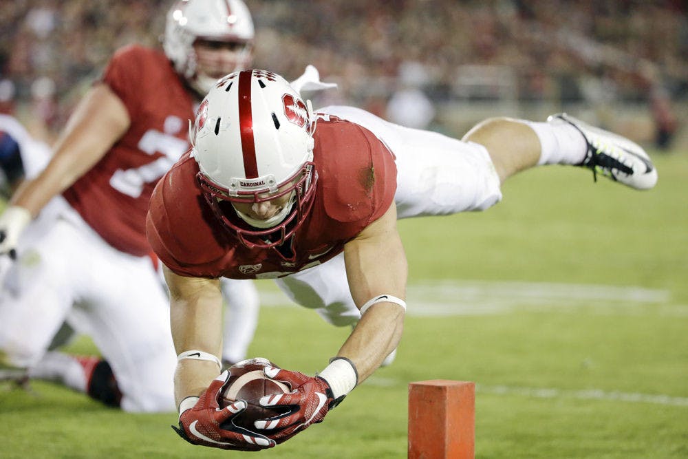 <p>Stanford running back</p>