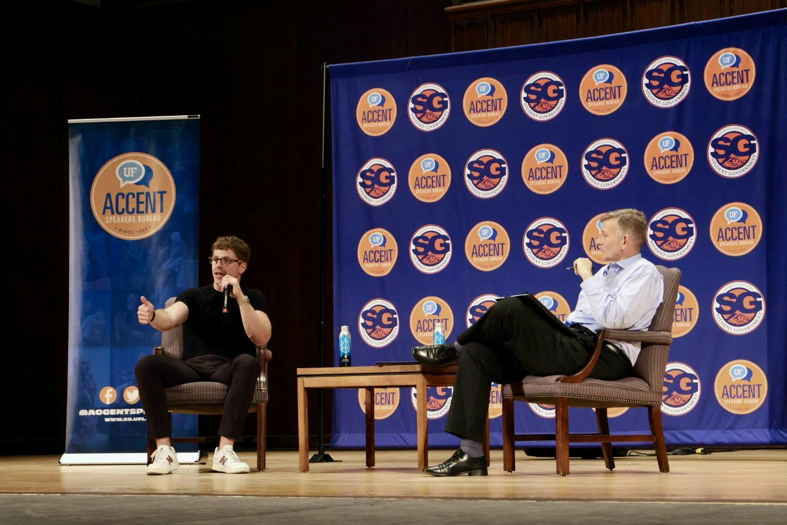 The University of Florida's ACCENT Speaker's Bureau welcomes Michael Smoak, Health and Performance Entrepreneur and founder of Higher Up Wellness, to speak to students, Wednesday, March 25, 2026, in Gainesville, Fla. 