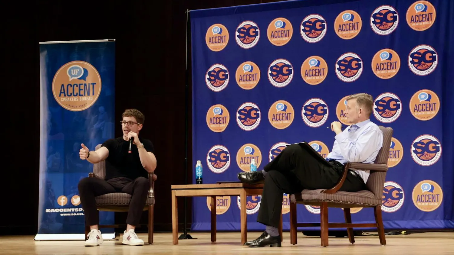 The University of Florida's ACCENT Speaker's Bureau welcomes Michael Smoak, Health and Performance Entrepreneur and founder of Higher Up Wellness, to speak to students, Wednesday, March 25, 2026, in Gainesville, Fla.