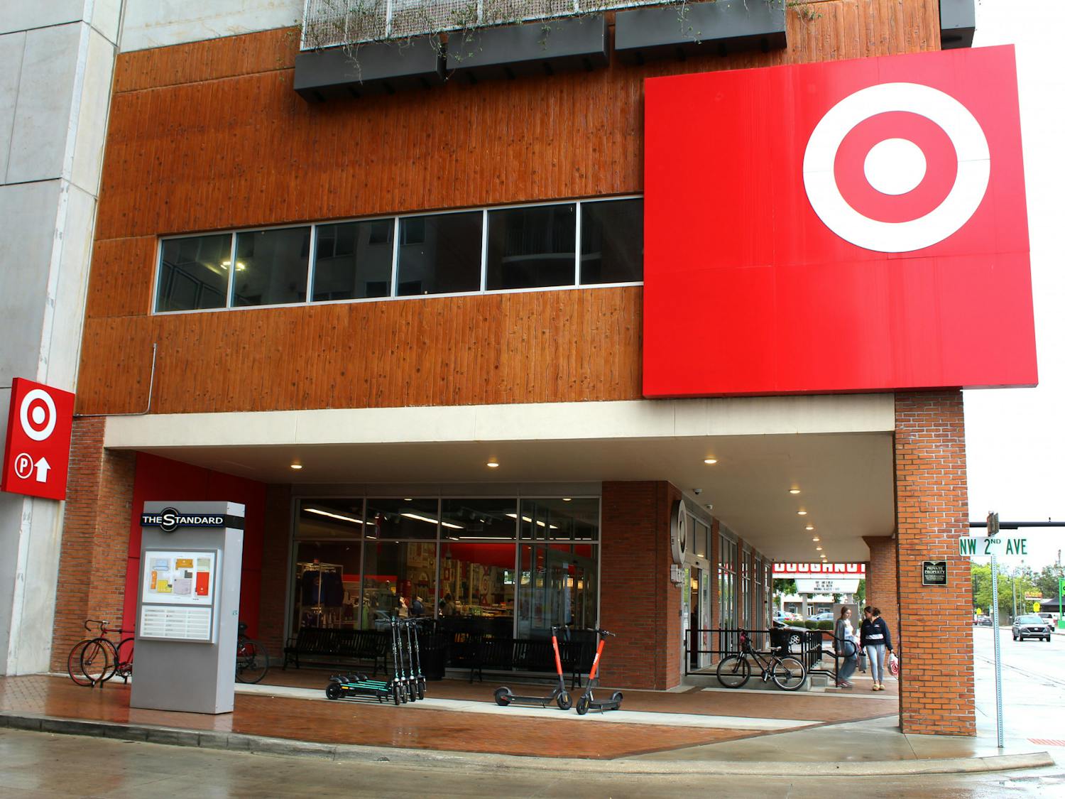 The Target location closest to UF located at 250 NW 13th Street is seen on March 15, 2022. The company announced recently that the underperforming location will close. 