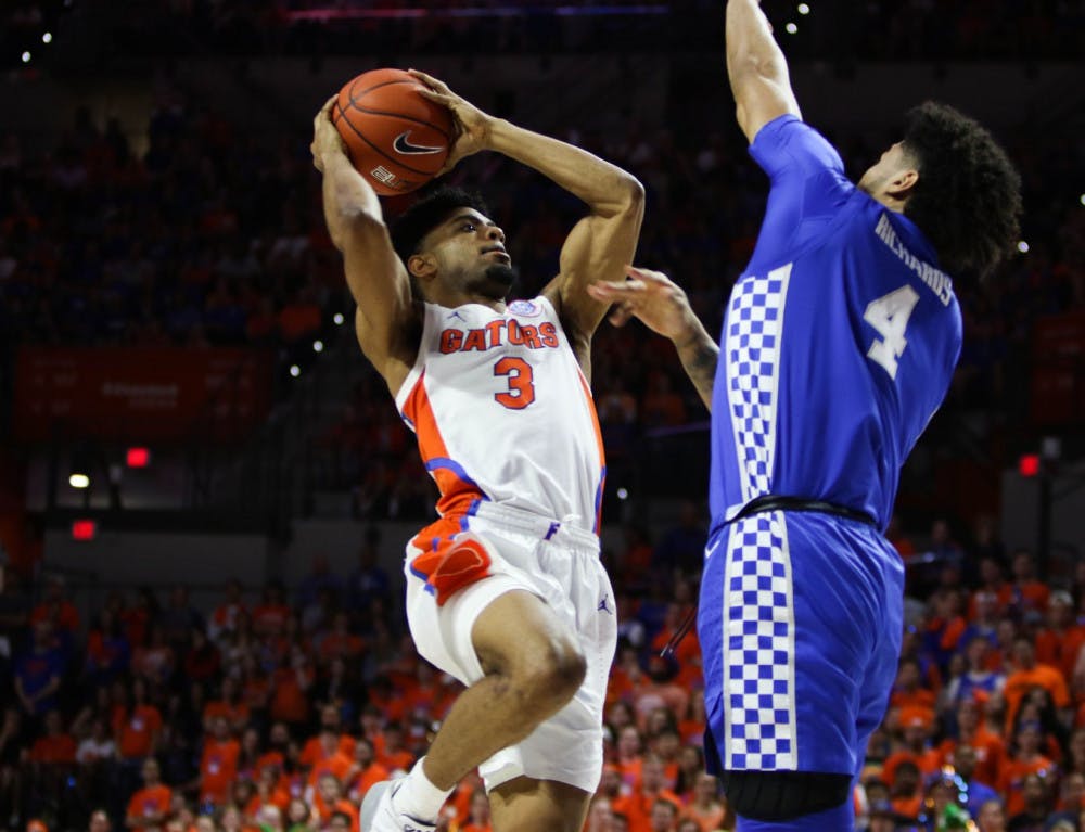 <p>Senior guard Jalen Hudson's 11 points in the Gators' 65-54 loss to Kentucky were his highest total since Butler (Dec. 29) and the first time this year he'd reached double figures in SEC play.</p>