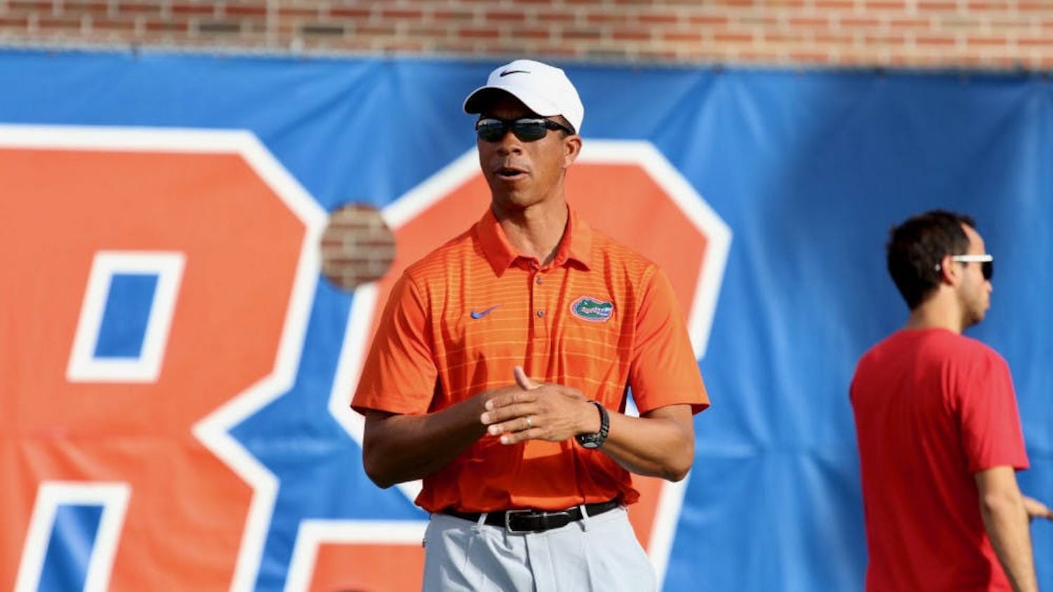 Florida men&#x27;s tennis head coach Bryan Shelton. His team, represented by four players, saw its first action this past weekend in Nashville, Tennessee. 