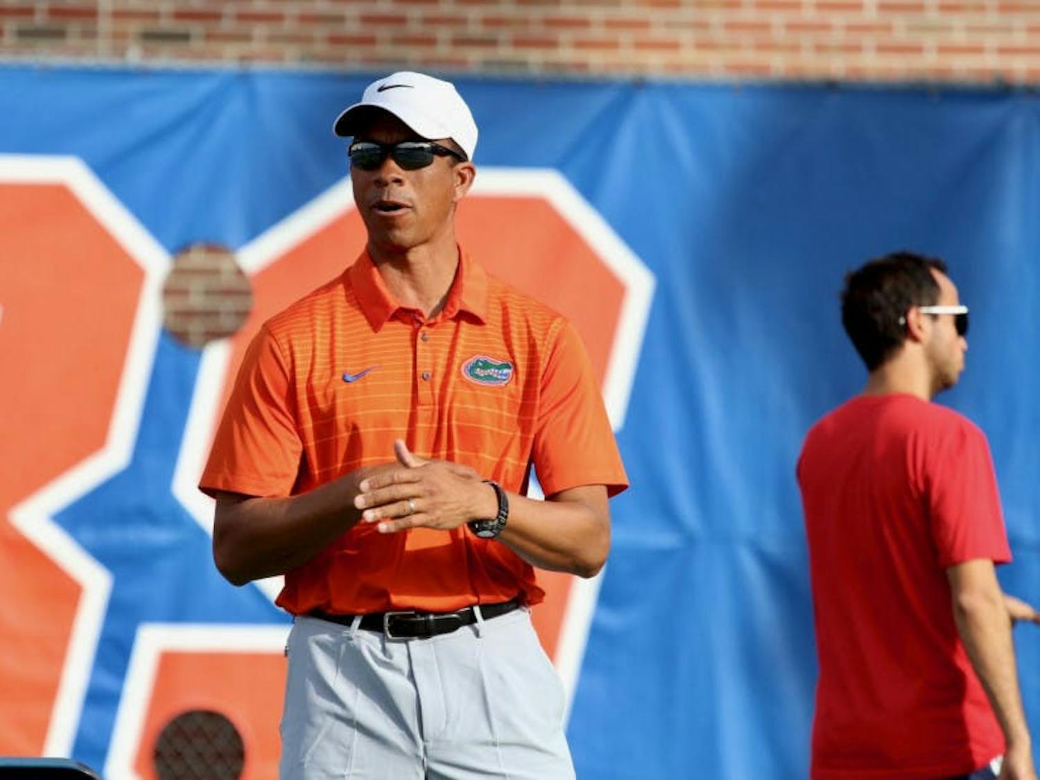 Florida men's tennis head coach Bryan Shelton. His team, represented by four players, saw its first action this past weekend in Nashville, Tennessee.