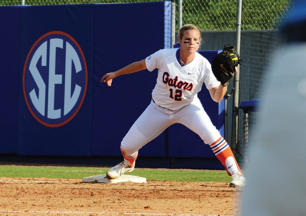 Florida’s senior first baseman said she has experimented with “close to 30 bats” since the NCAA banned the Easton Synergy Speed on April 29.
