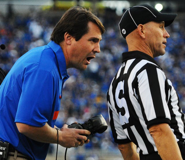 "font-family: monospace; white-space: pre-wrap !important; padding: 0px; margin: 0px;"&gt;"font-family: 'Lucida Grande', Verdana, Arial, Helvetica, sans-serif;"&gt;Florida coach Will Muschamp has not been shy about showing emotion on the sideline, including letting officials know when he disagrees with a call.