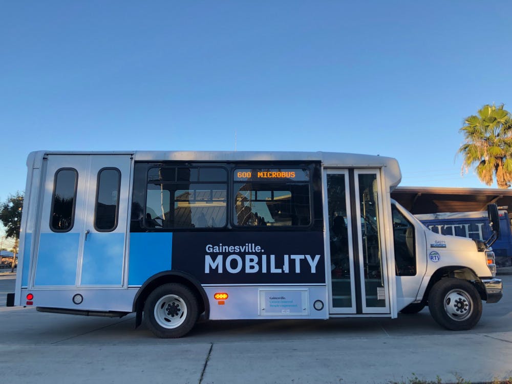 <p>The RTS microbus is a new service for all residents of east Gainesville. The bus is free of charge and ADA equipped. Two microbuses began running Monday morning. Danielle Ivanov / Contributing Writer</p>