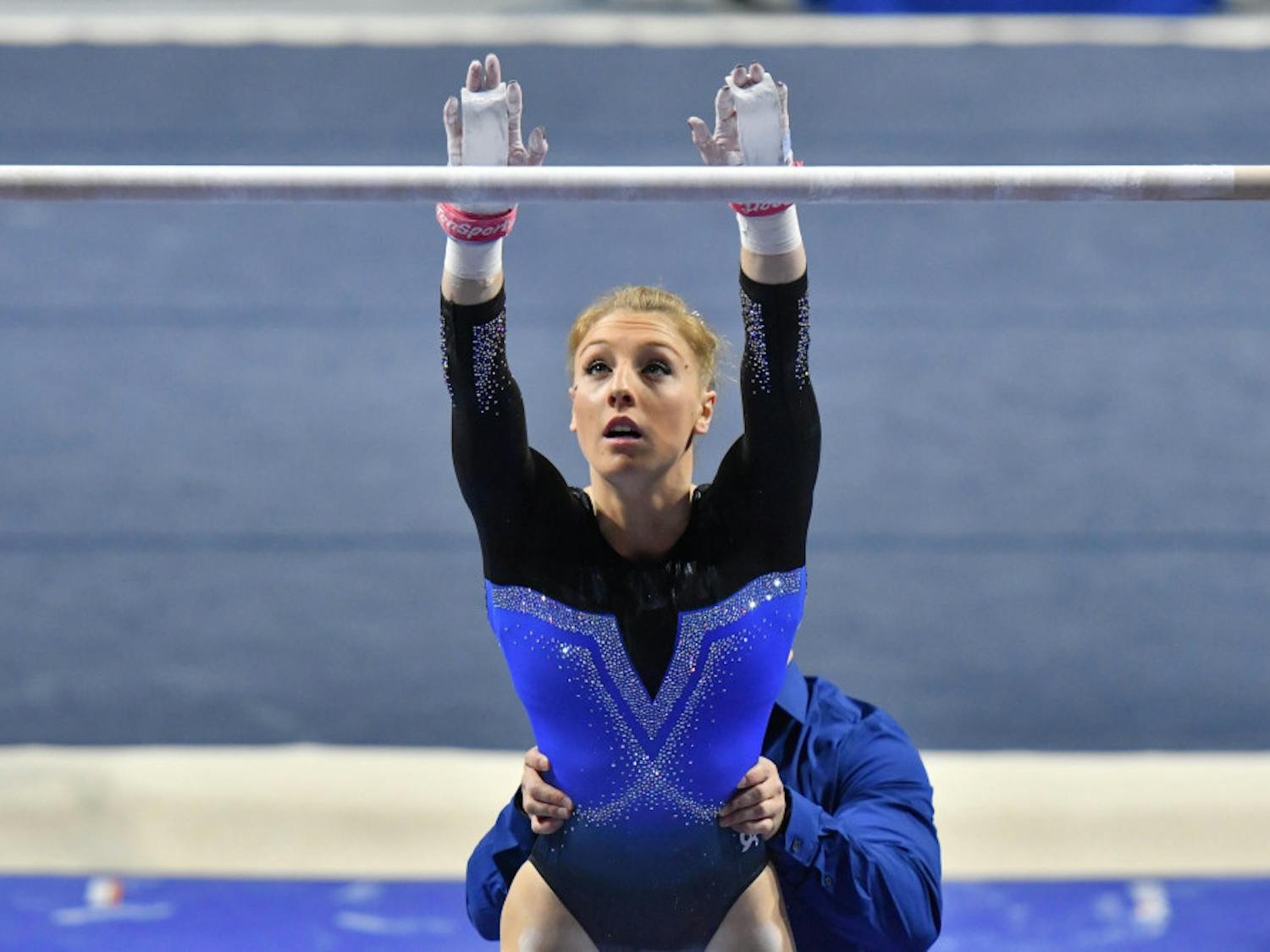 Florida gymnast Alex McMurtry sets up on the bars during Florida's win over Missouri on Feb. 24. 