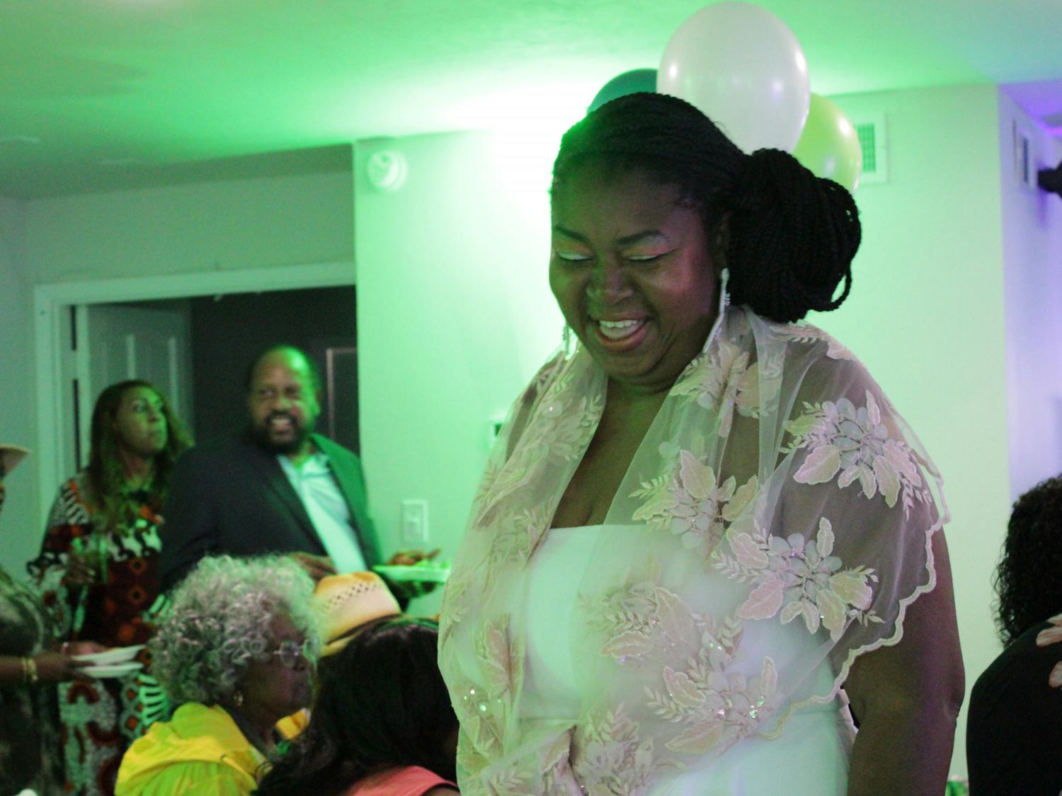 Diyonne McGraw, the District 2 School Board member-elect, celebrates her win
on Tuesday, Aug. 23. 2022. “I’m all about results when it comes to the children,”
she said. ”I have children and that's who I serve. I want to see them become
ambassadors and agents of change.”