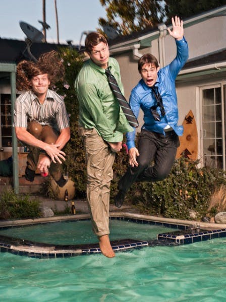 Blake Anderson, Anders Holm and Adam DeVine star in Comedy Central's "Workaholics."