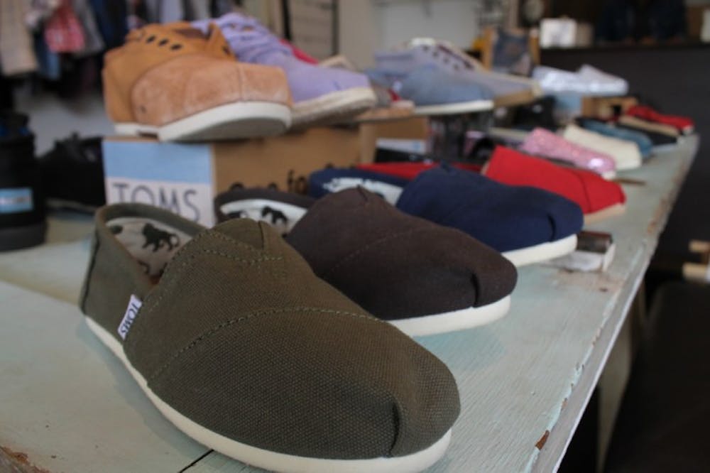 <p>Find TOMS sneakers and other morally sound products at Gifthorse. Support local designers and bigger companies that showcase high ethical standards.</p>