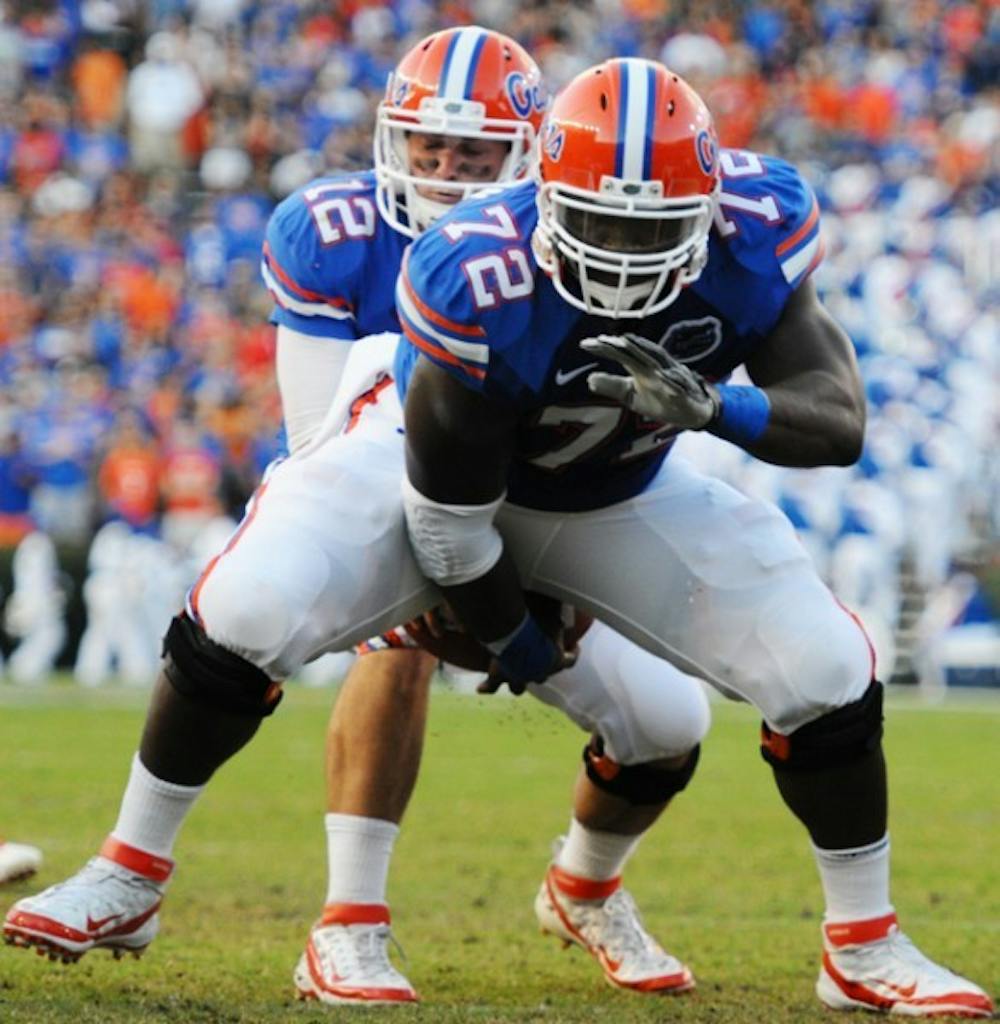 <p>Florida center Jonotthan Harrison, like many players this week, said the Gators are approaching the game against Alabama just like any other. “Nameless, faceless” opponents, he said.</p>