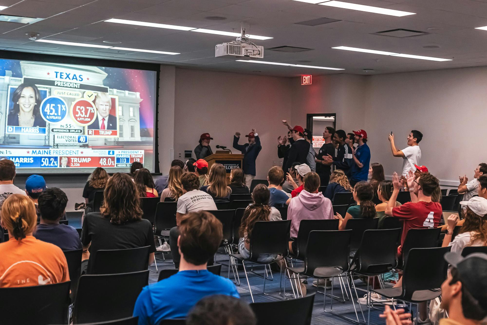 UF College Republicans hosts a watch party for the 2024 election on Nov. 5.