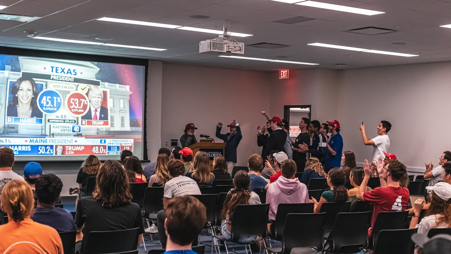 UF College Republicans hosts a watch party for the 2024 election on Nov. 5.