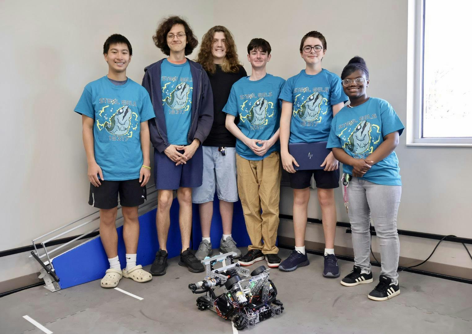 P.K. Yonge Developmental Research School's Robotics Team practices testing their robot as they gear up for the world championship after winning the state tournament, Tuesday, March 10, 2026, in Gainesville, Fla.