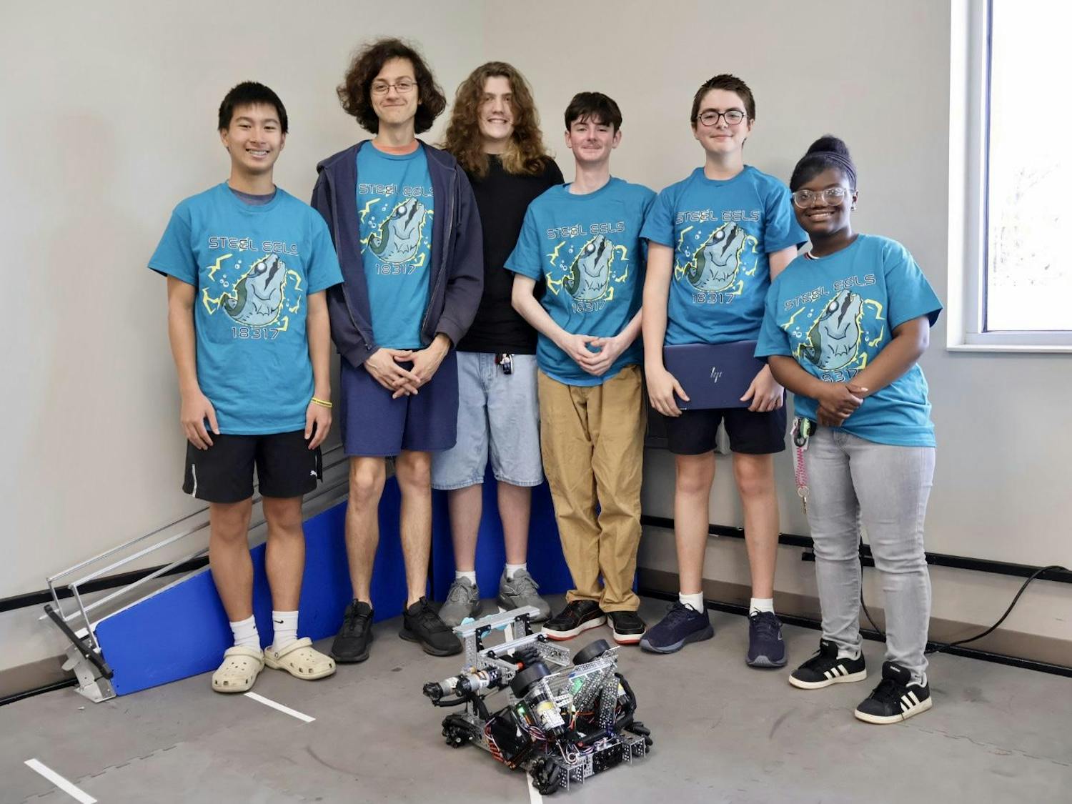 P.K. Yonge Developmental Research School's Robotics Team practices testing their robot as they gear up for the world championship after winning the state tournament, Tuesday, March 10, 2026, in Gainesville, Fla.