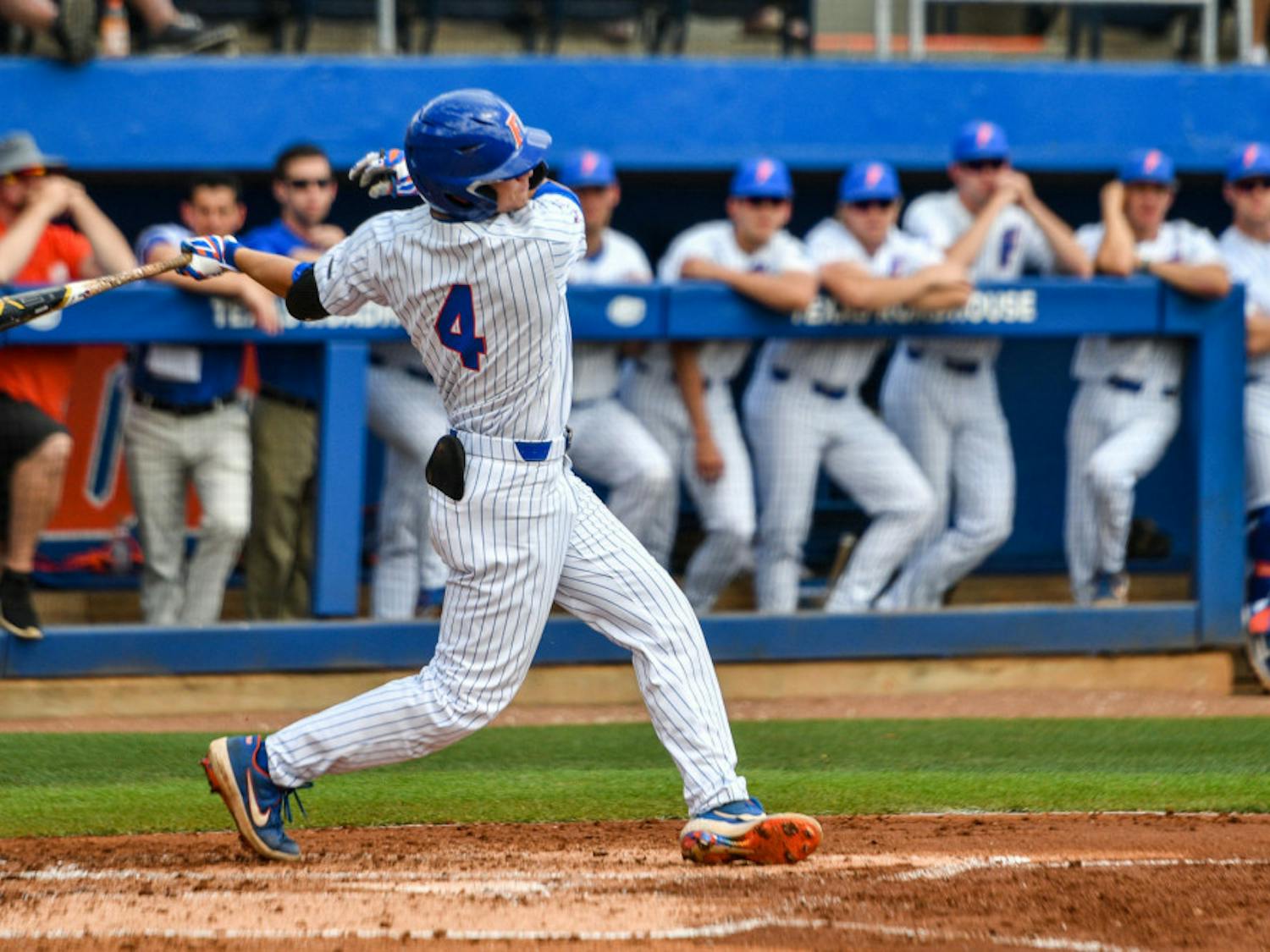Florida outfielder Jud Fabian and the Gators collapsed in the ninth inning Sunday afternoon, falling to the Alabama Crimson Tide, 8-7.